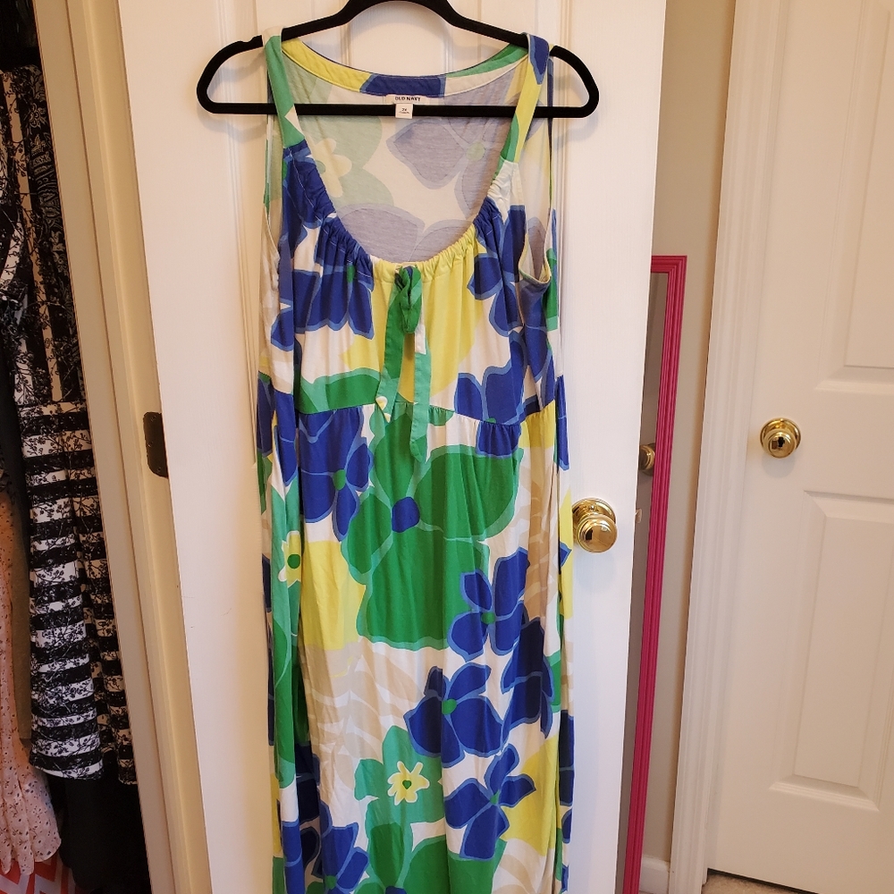 Old Navy Floral Maxi Dress - 2X Plus